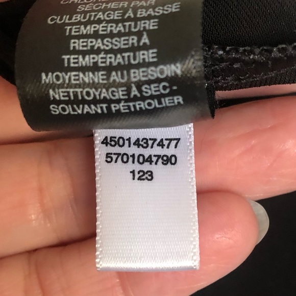 White House Black Market Black Scroll Tiered Top - Picture 9 of 16